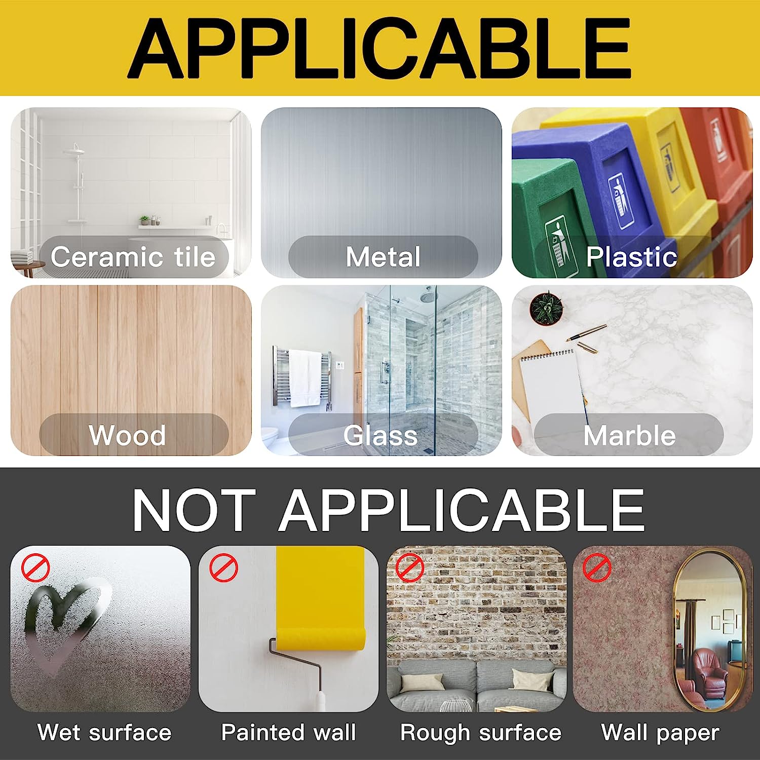 Double Sided Tape Heavy Duty,1.2" x 120", Removable Nano Adhesive Mounting Tape for Walls, Reusable Tough Adhesive Strips Sticky Tape, Transparent Poster Tape Wall Tape for Picture Carpet Decoration - Image 6